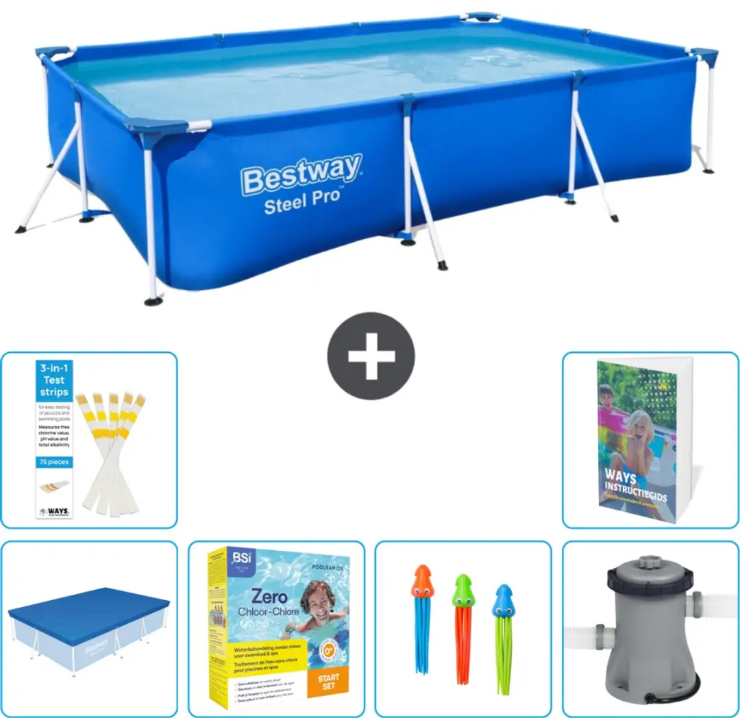 Bestway Steel Pro Zwembad 300x201x66cm