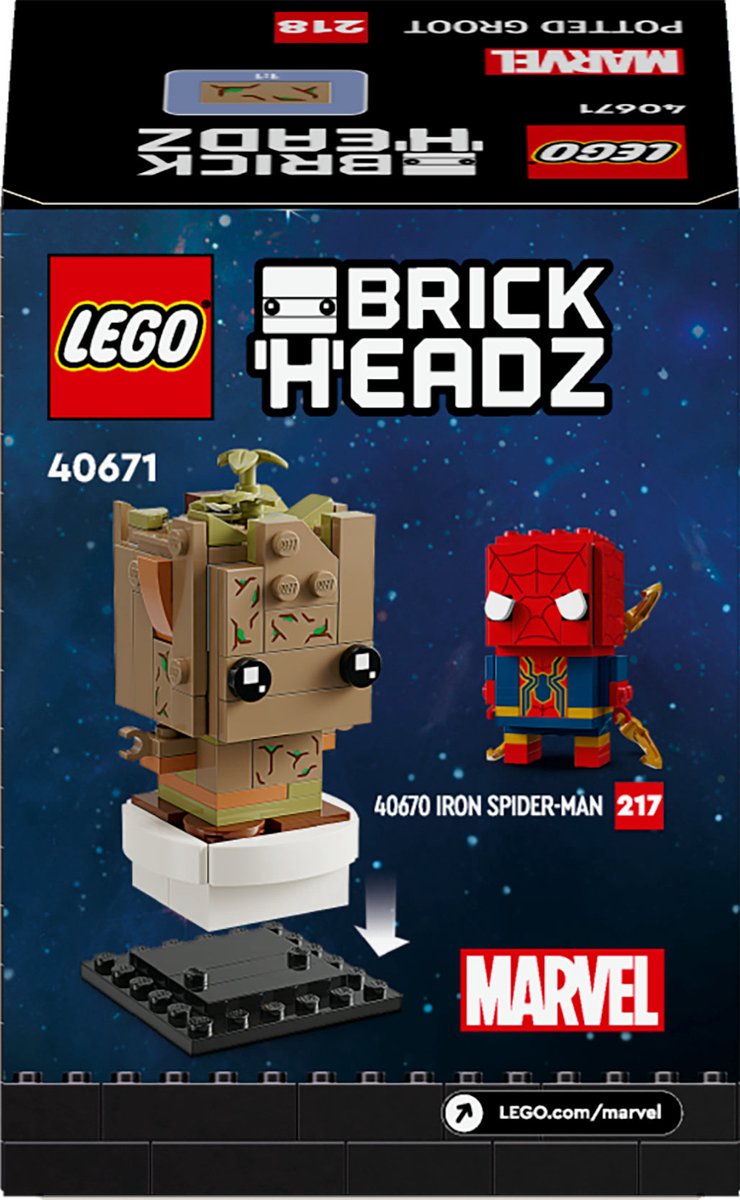 LEGO Brickheadz 40671 - Marvel Groot in Pot - Potted Groot