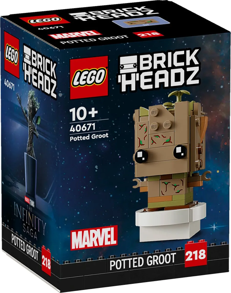 LEGO Brickheadz 40671 Marvel Groot Pot - 113 Stukken - afbeelding 6 van 6