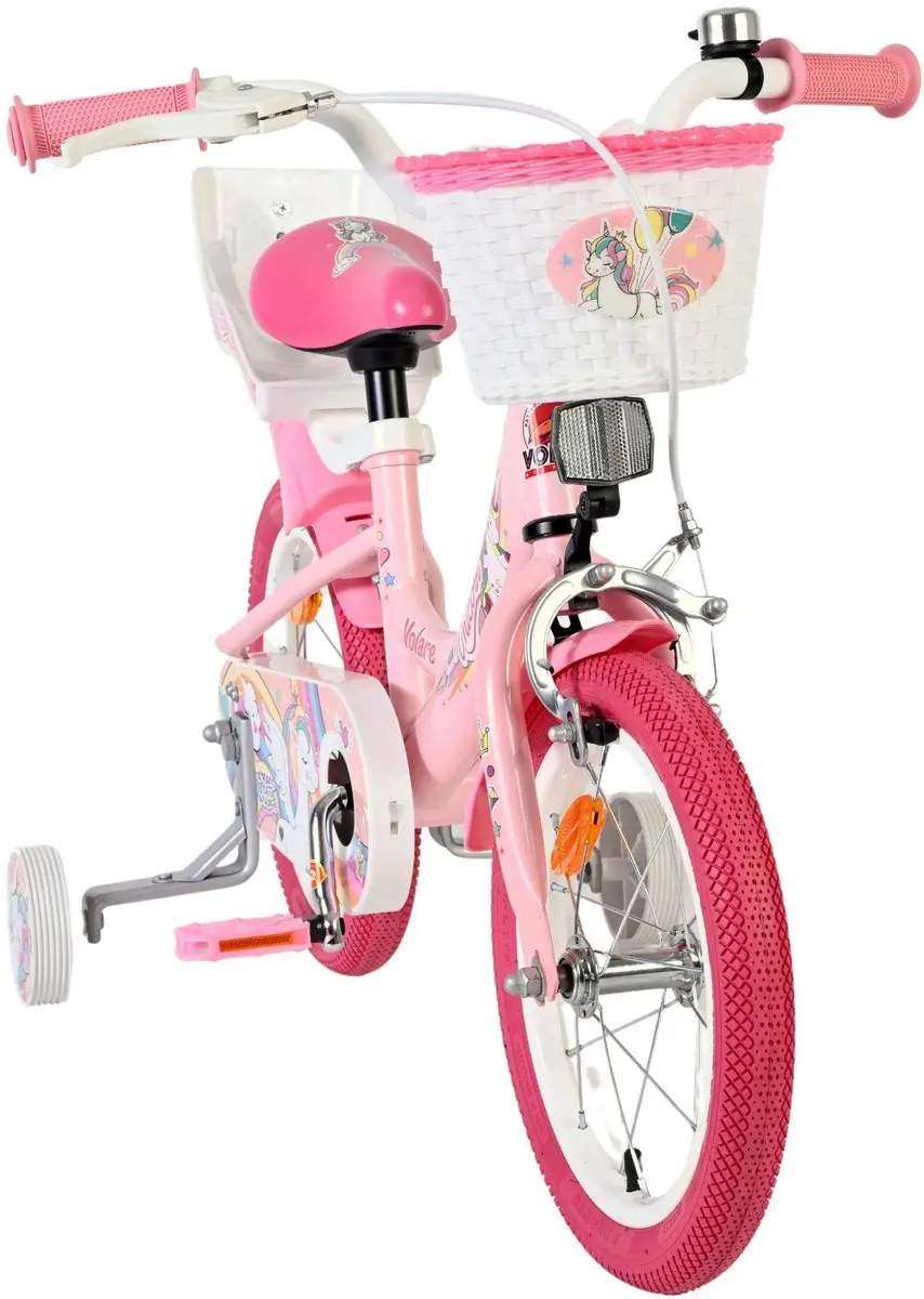 Volare Unicorn Kinderfiets 14" - Roze
