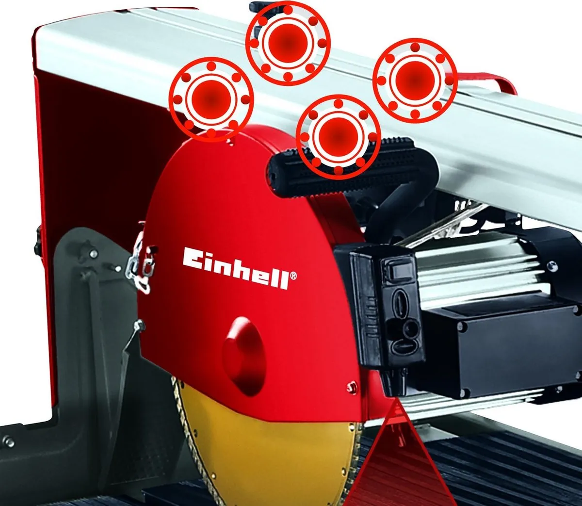Einhell TE-SC 920 L Steensnijmachine 2200W - Ø300mm - 70mm Snijdiepte - Rood/Zwart - afbeelding 6 van 6