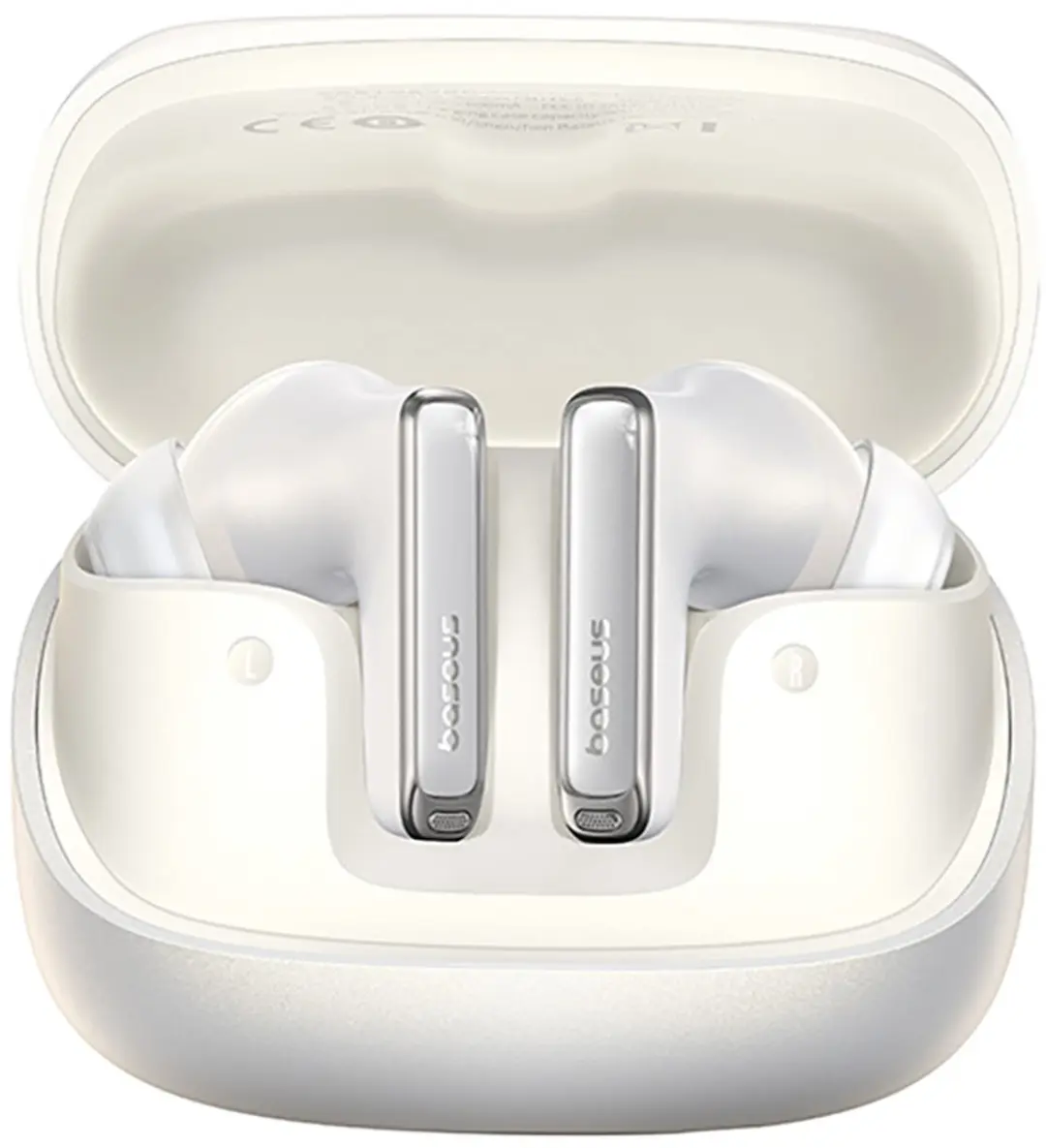 Baseus Bowie M2s Ultra In-Ear Koptelefoon - LCD Scherm - ANC - Bluetooth 5.4 - Wit