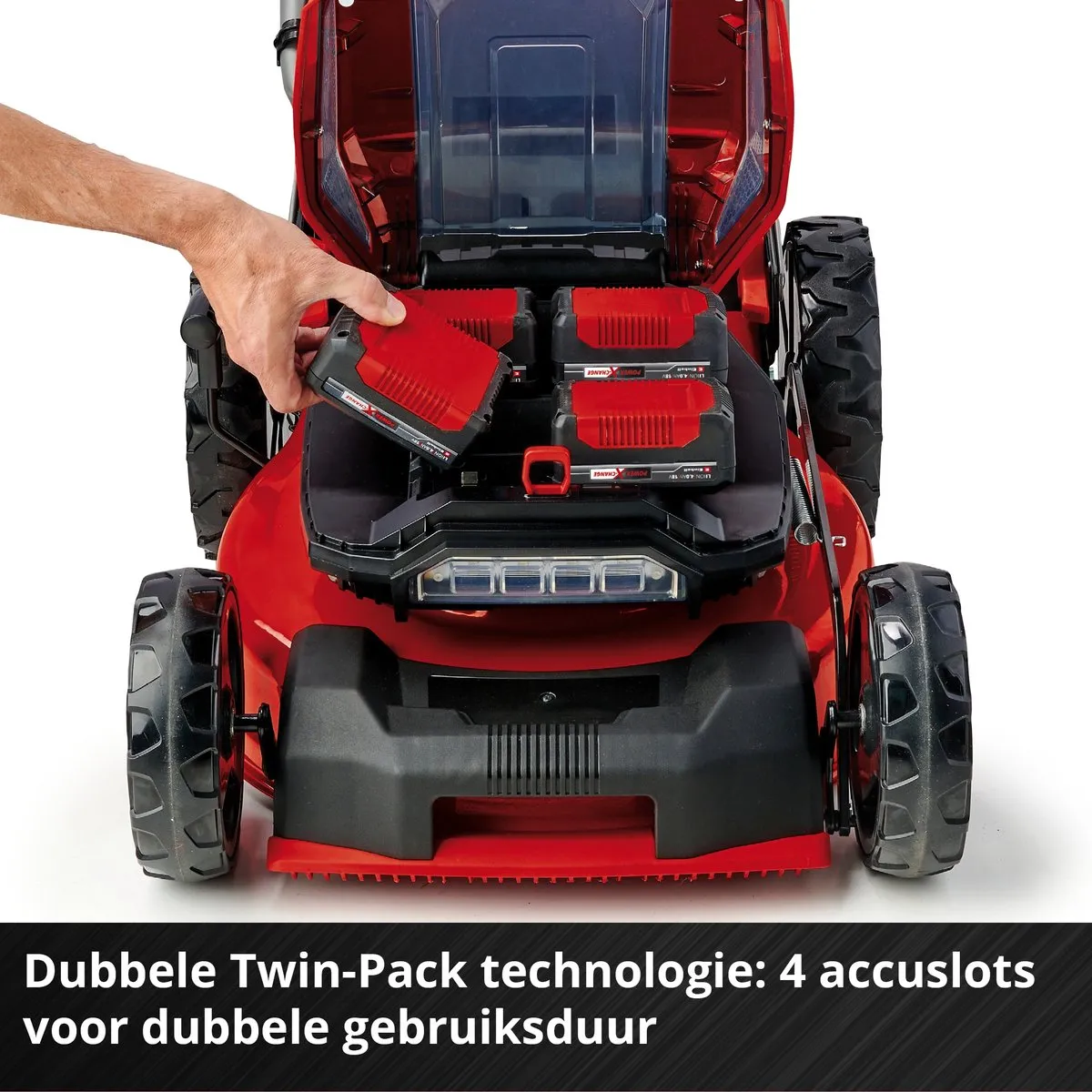 Einhell Accu Grasmaaier GP-CM 36/47 S Li BL Kit - 36V - 47cm - 4x Accu 4.0Ah