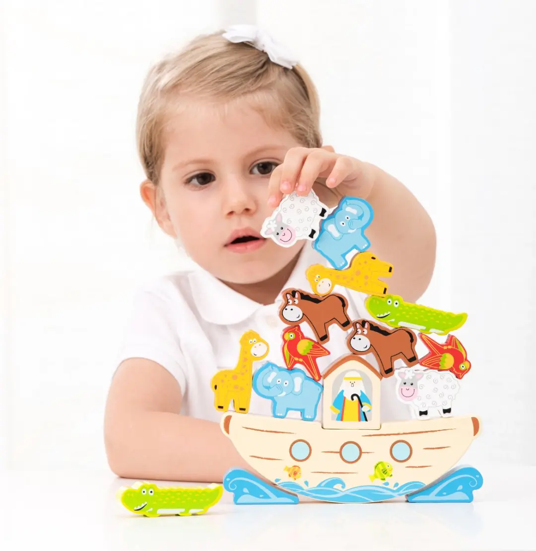 New Classic Toys Ark van Noach Balansspel - 12 Dieren