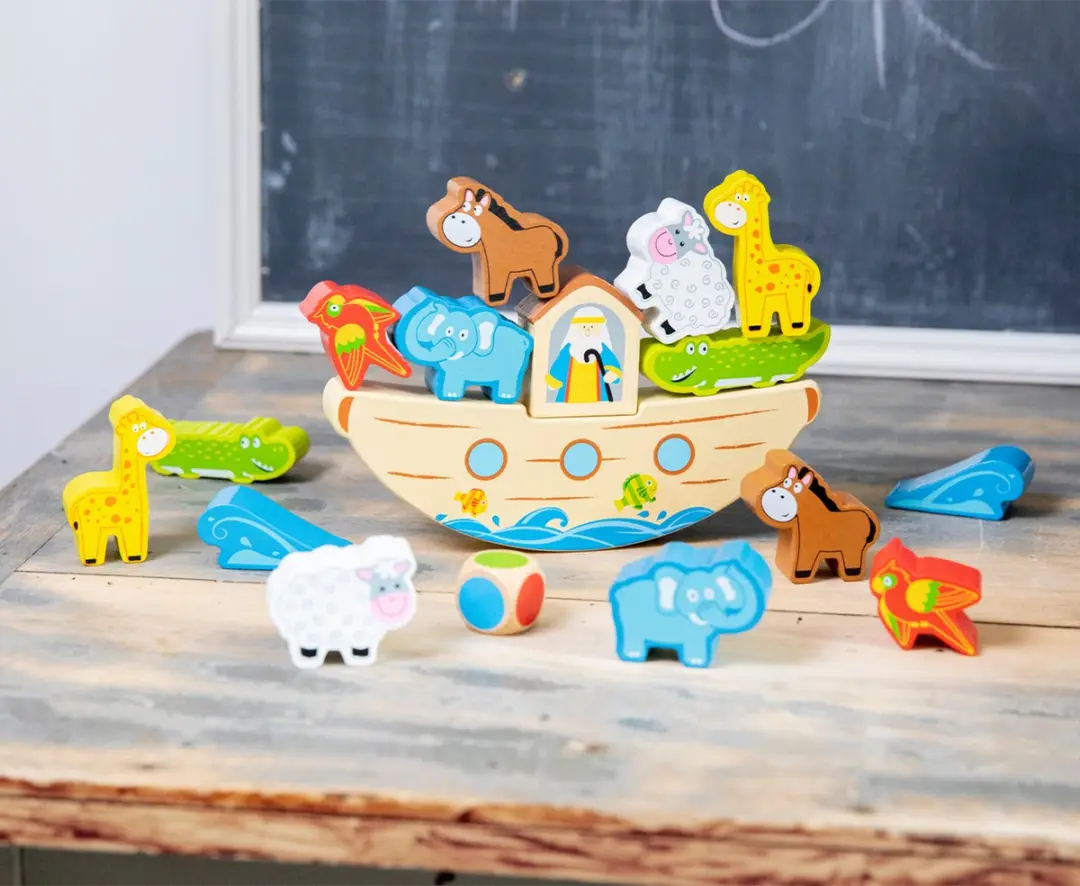 New Classic Toys Ark van Noach Balansspel - 12 Dieren