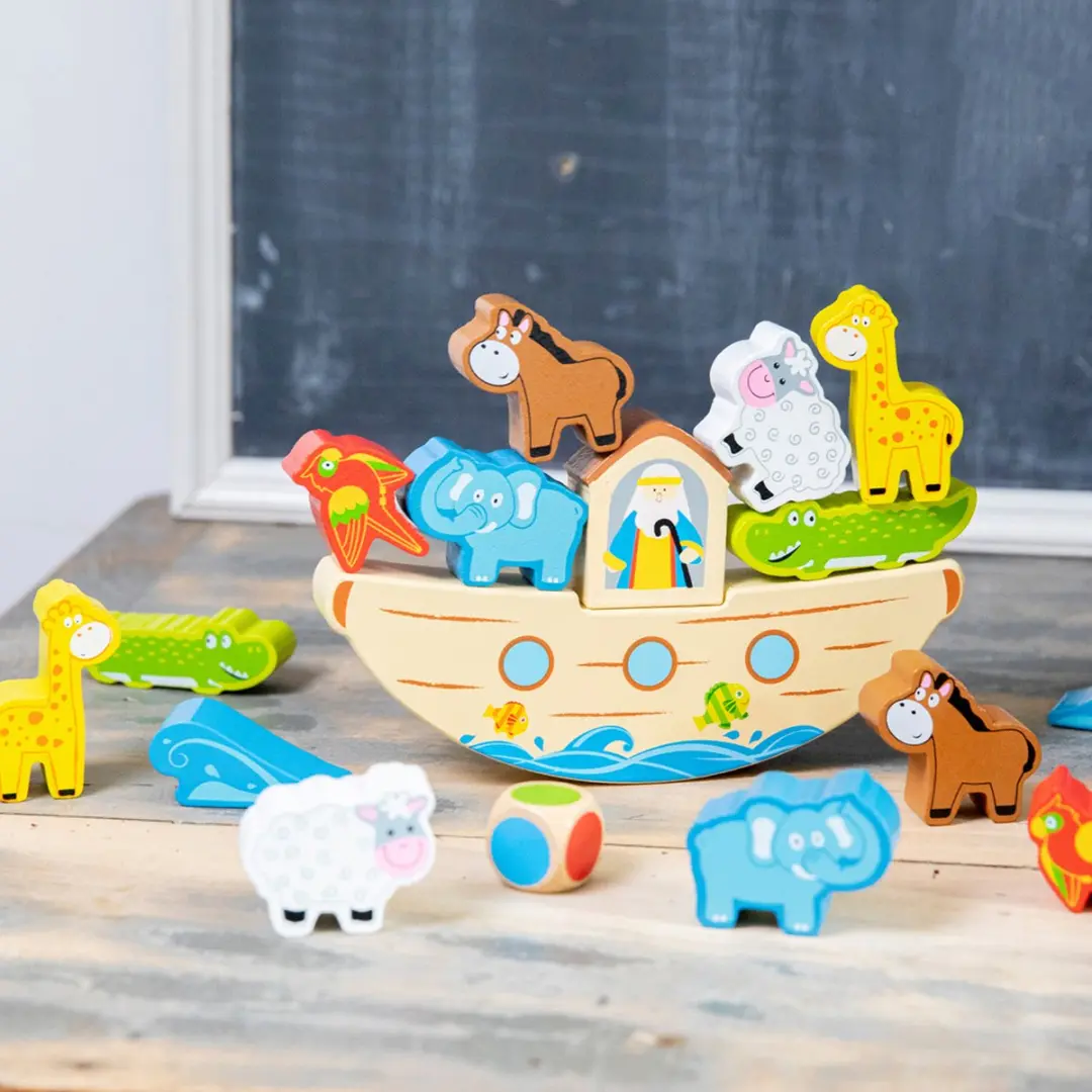 New Classic Toys Ark van Noach Balansspel - 12 Dieren