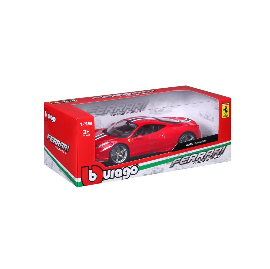 Ferrari 458 Speciale Modelauto 1:18 - Rood