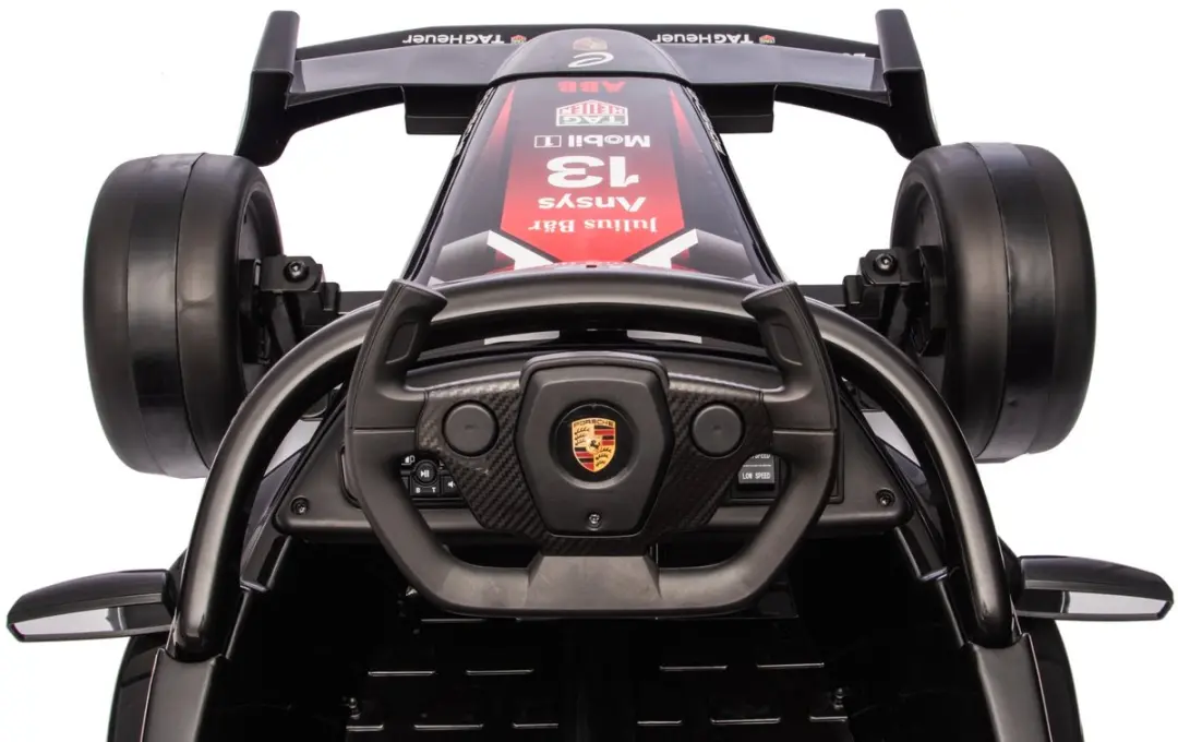 Eco Toys Porsche Formule E Kinderauto Zwart - 4x AA