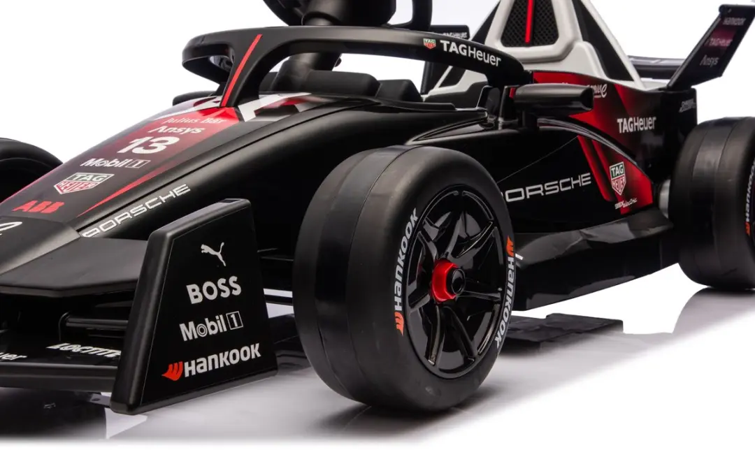 Eco Toys Porsche Formule E Kinderauto Zwart - 4x AA