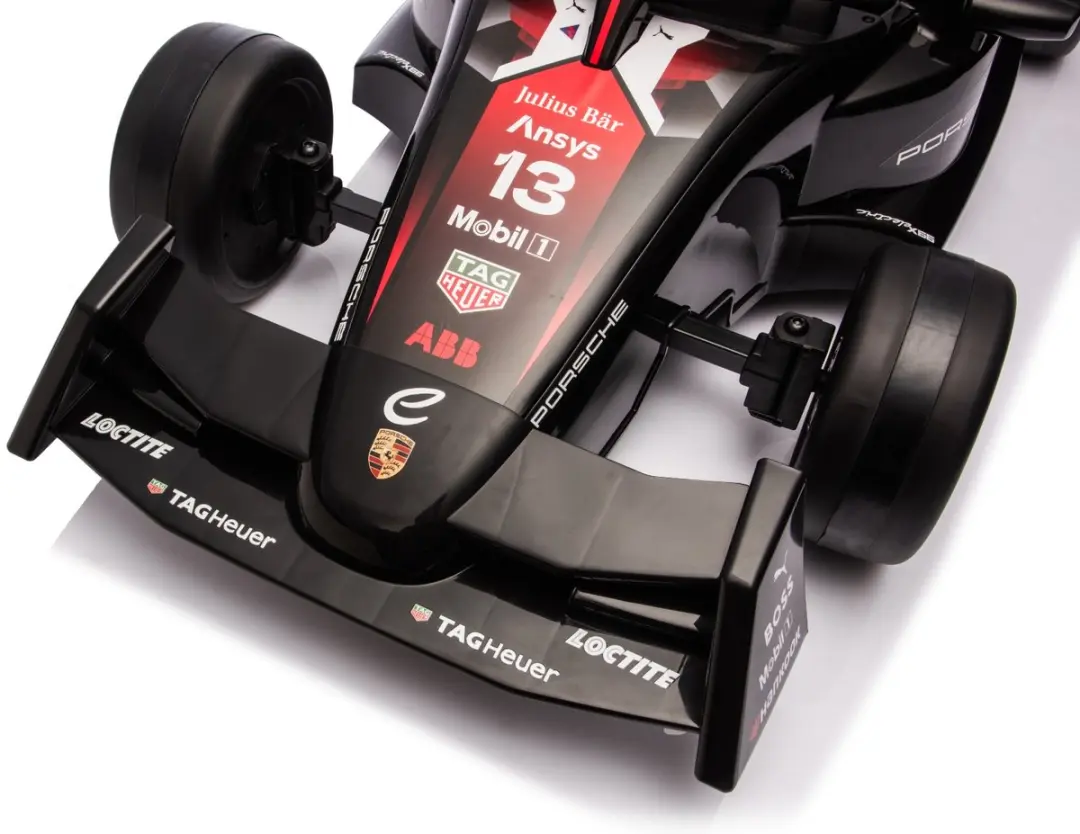 Eco Toys Porsche Formule E Kinderauto Zwart - 4x AA