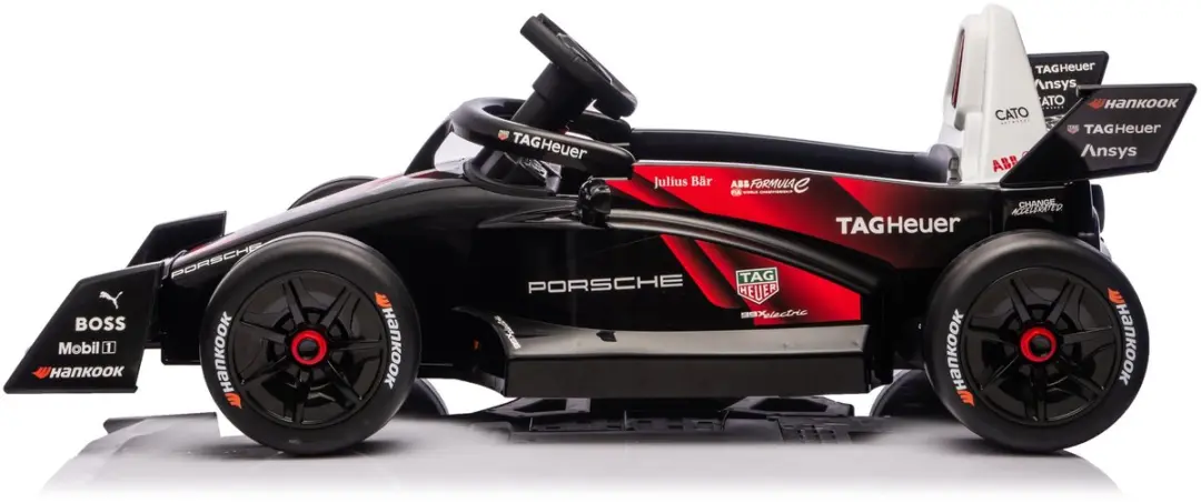 Eco Toys Porsche Formule E Kinderauto Zwart - 4x AA