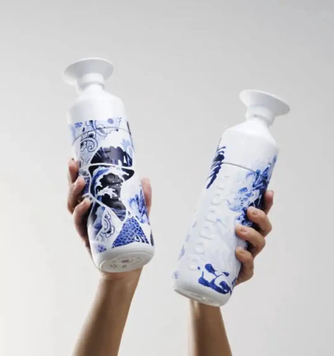 Dopper Insulated 580ml Thermosfles - Royal Delft Blue - The Tide - 7108