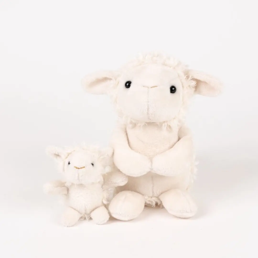 Egmont Toys Knuffel Schaap Pluche Speelgoed - 15x15x12cm - Meerkleurig - afbeelding 3 van 3