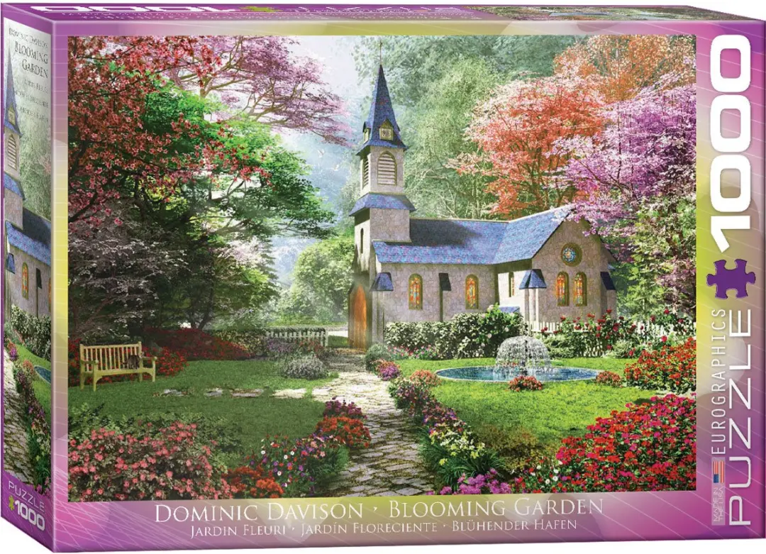 Eurographics Bloeiende Tuin Dominic Davison Legpuzzel 1000 Stuks - 68x48cm