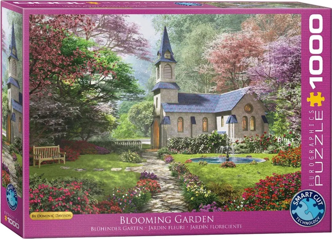 Eurographics Bloeiende Tuin Dominic Davison Legpuzzel 1000 Stuks - 68x48cm
