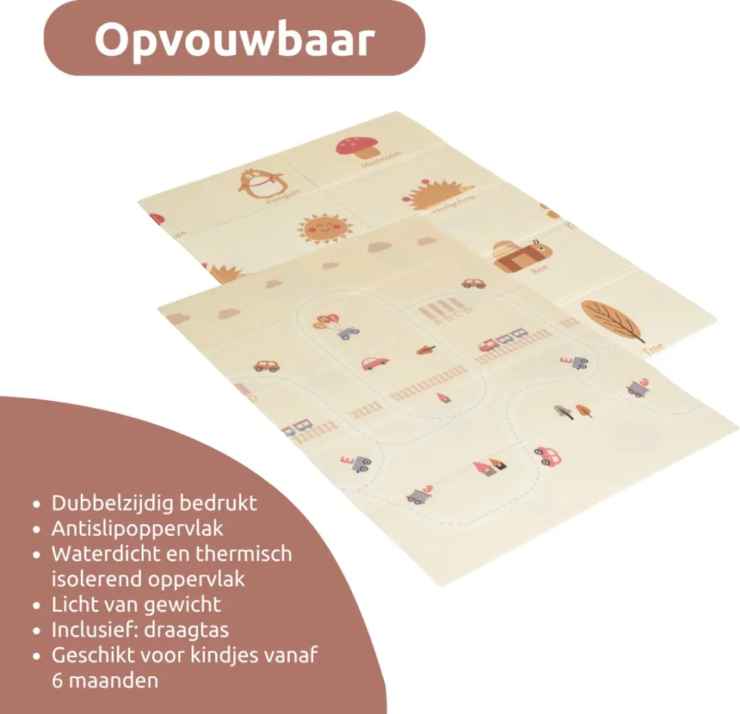 Moni Toys Holiday Opvouwbare Speelmat 120x180cm - Multicolor