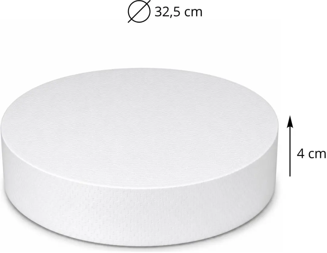 Bellatio Design Piepschuim Cirkel D32,5cm - 3 Stuks