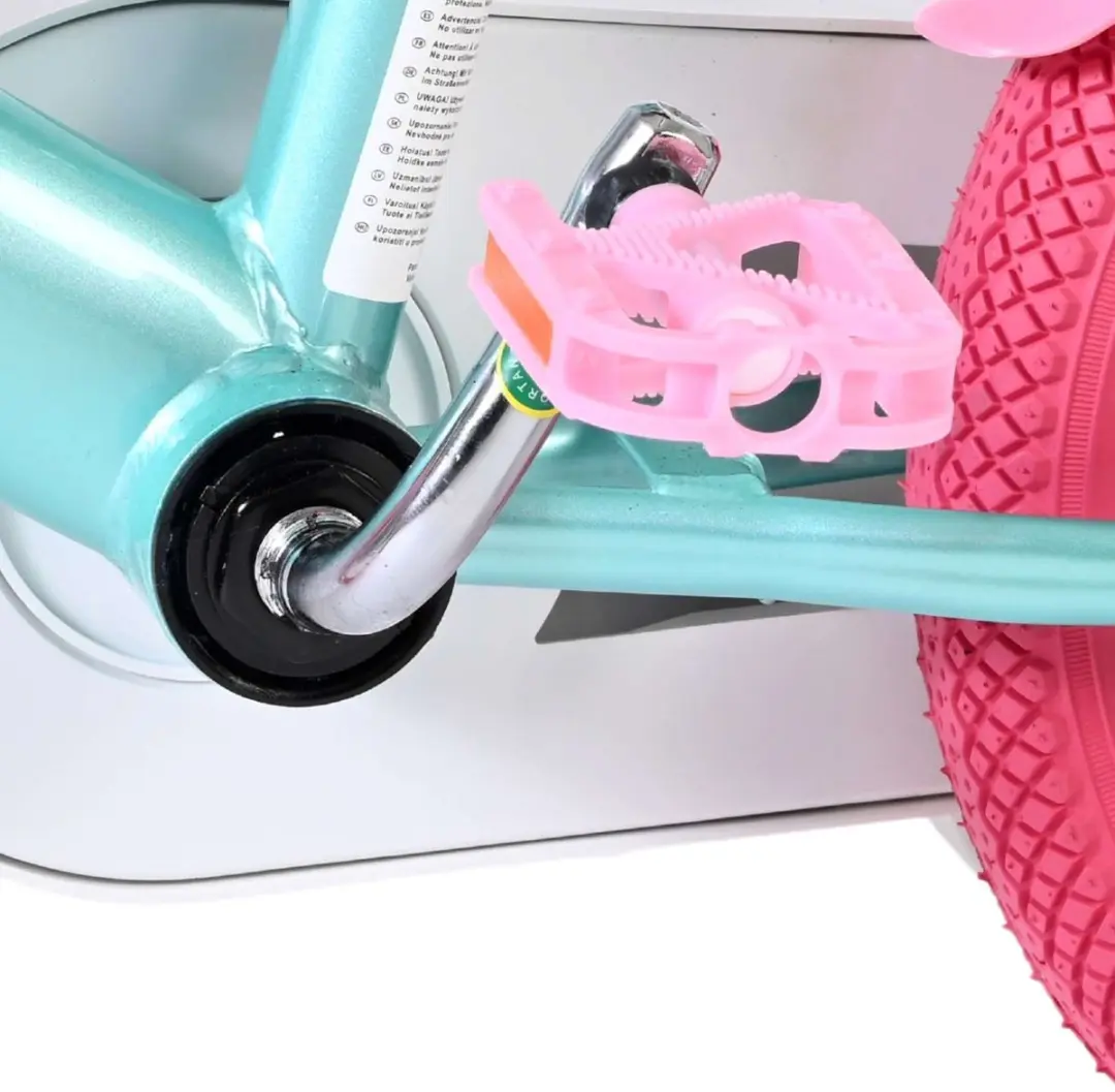 Volare Unicorn Kinderfiets 12 inch - Groen - 1 Versnelling - afbeelding 6 van 6