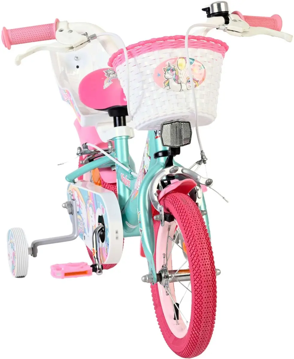 Volare Unicorn Kinderfiets 12 inch - Groen - 1 Versnelling