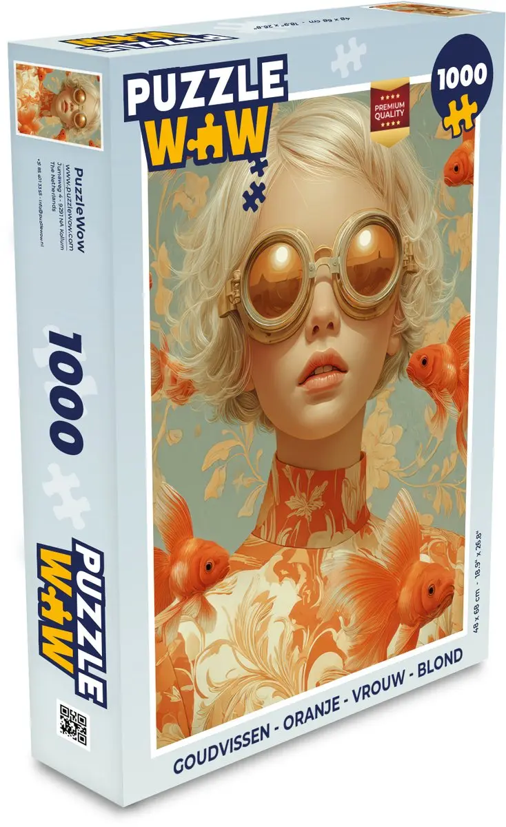 PuzzleWow Goudvissen Legpuzzel 1000 Stuks