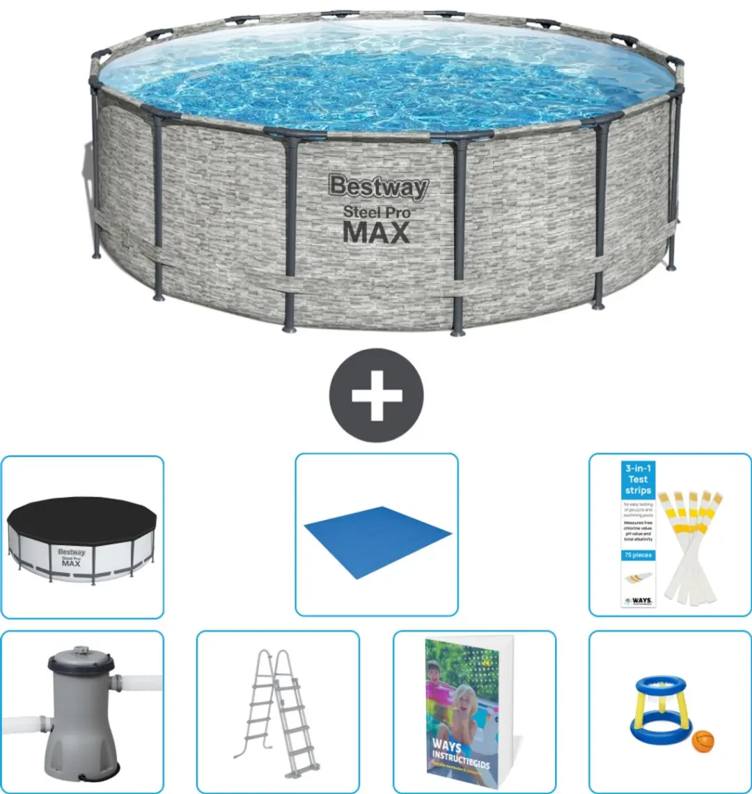 Bestway Steel Pro MAX Zwembad 427x122cm