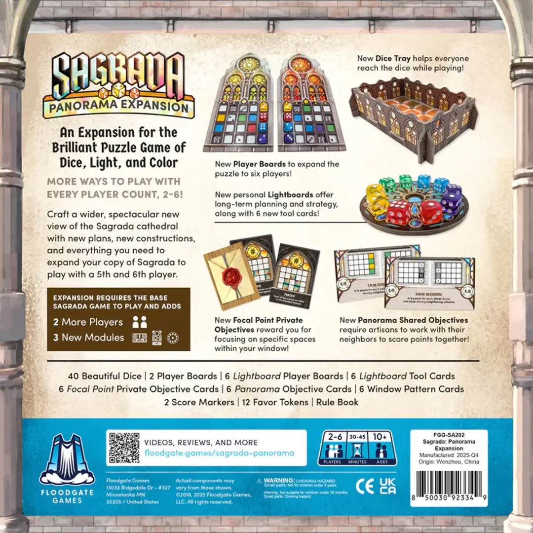 Floodgate Games Sagrada Panorama Expansion - Bordspeluitbreiding