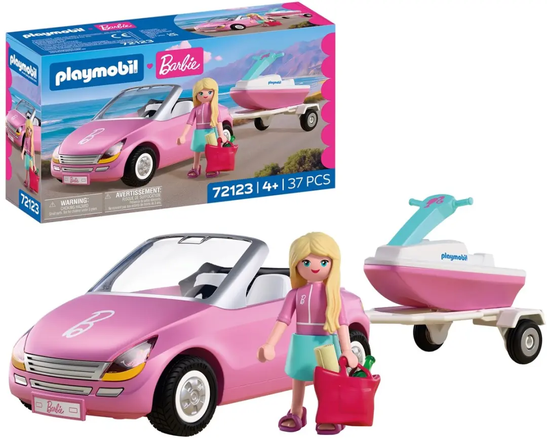 Playmobil X Barbie Convertible Bouwspel - 37 Stukken - Roze