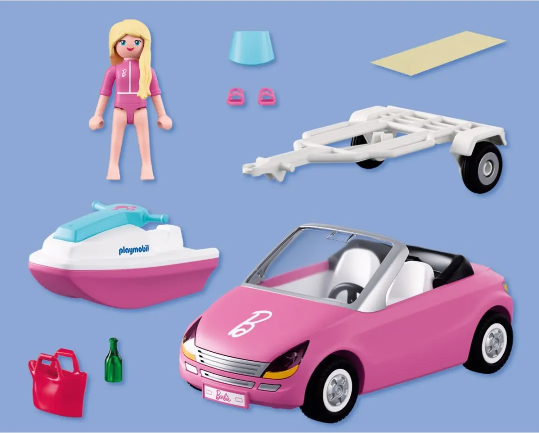 Playmobil X Barbie Convertible Bouwspel - 37 Stukken - Roze
