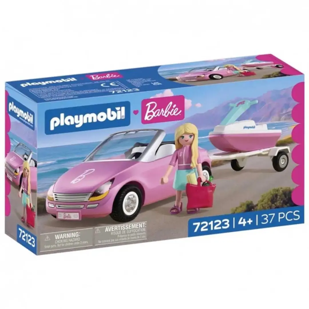 Playmobil X Barbie Convertible Bouwspel - 37 Stukken - Roze
