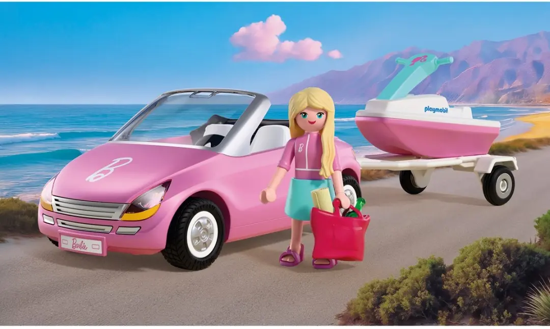 Playmobil X Barbie Convertible Bouwspel - 37 Stukken - Roze