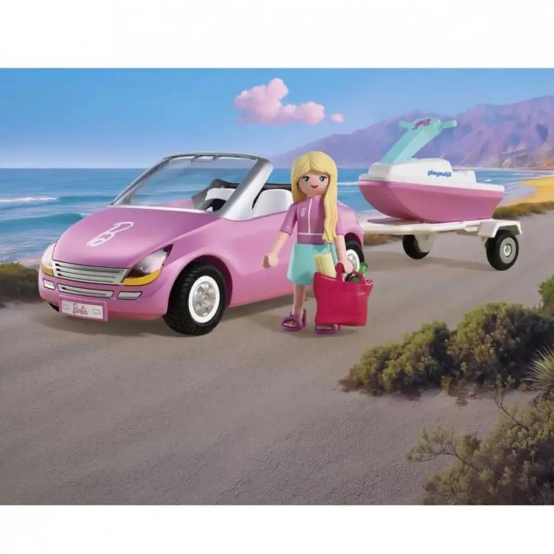 Playmobil X Barbie Convertible Bouwspel - 37 Stukken - Roze - afbeelding 6 van 6