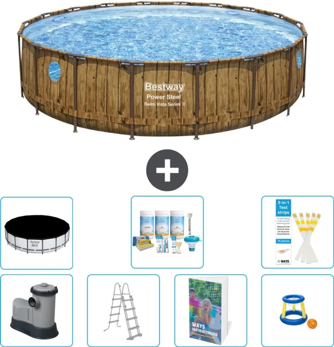 Bestway Power Steel Swim Vista Zwembad 549cm