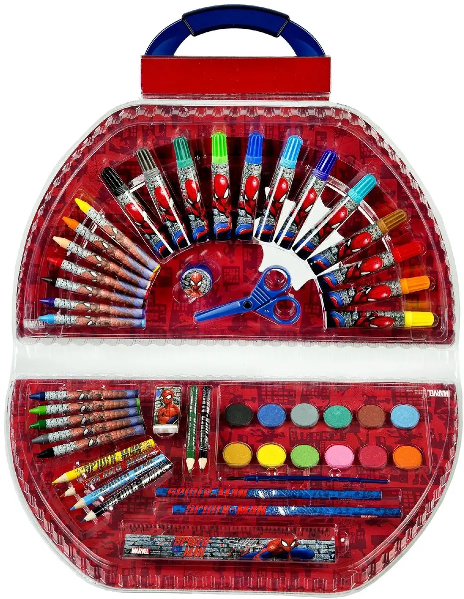 Spider-Man Tekenkoffer 51-delig - Multi Colour