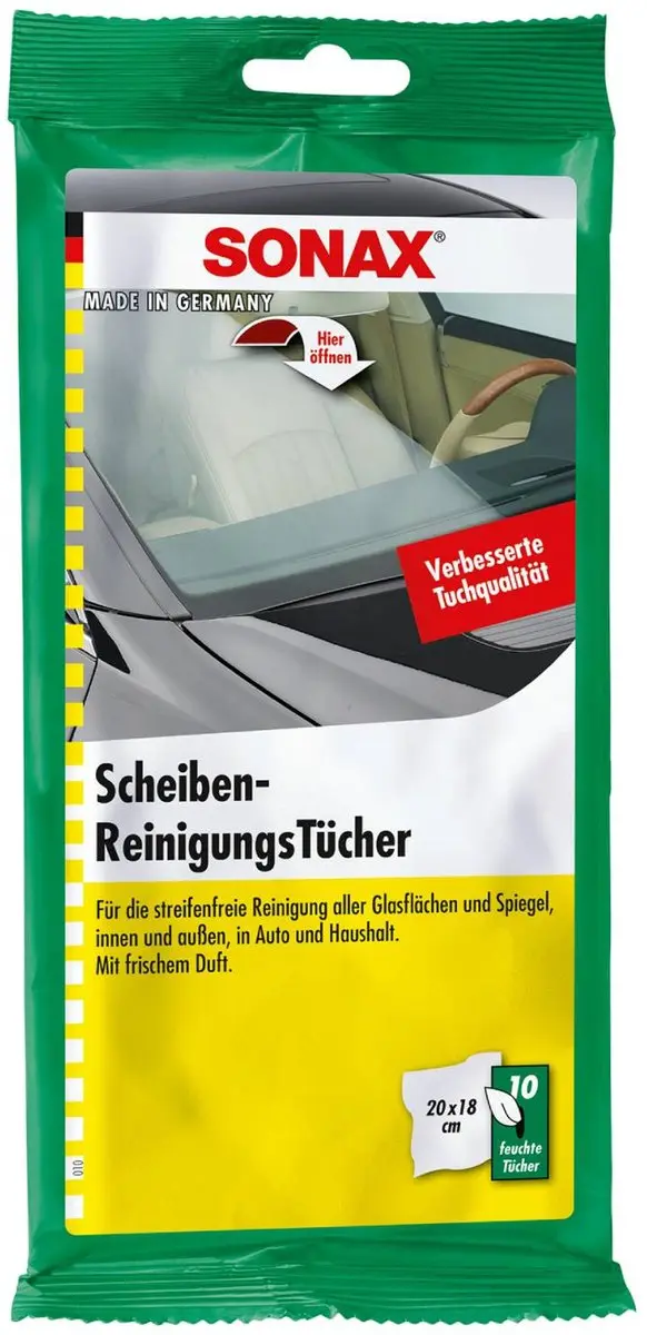 Sonax Ruitenreinigingsdoek - 10 Stuks