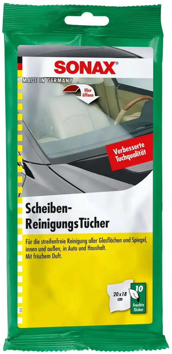 Sonax Ruitenreinigingsdoek - 10 Stuks