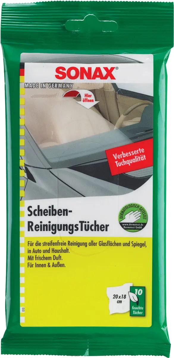 Sonax Ruitenreinigingsdoek - 10 Stuks