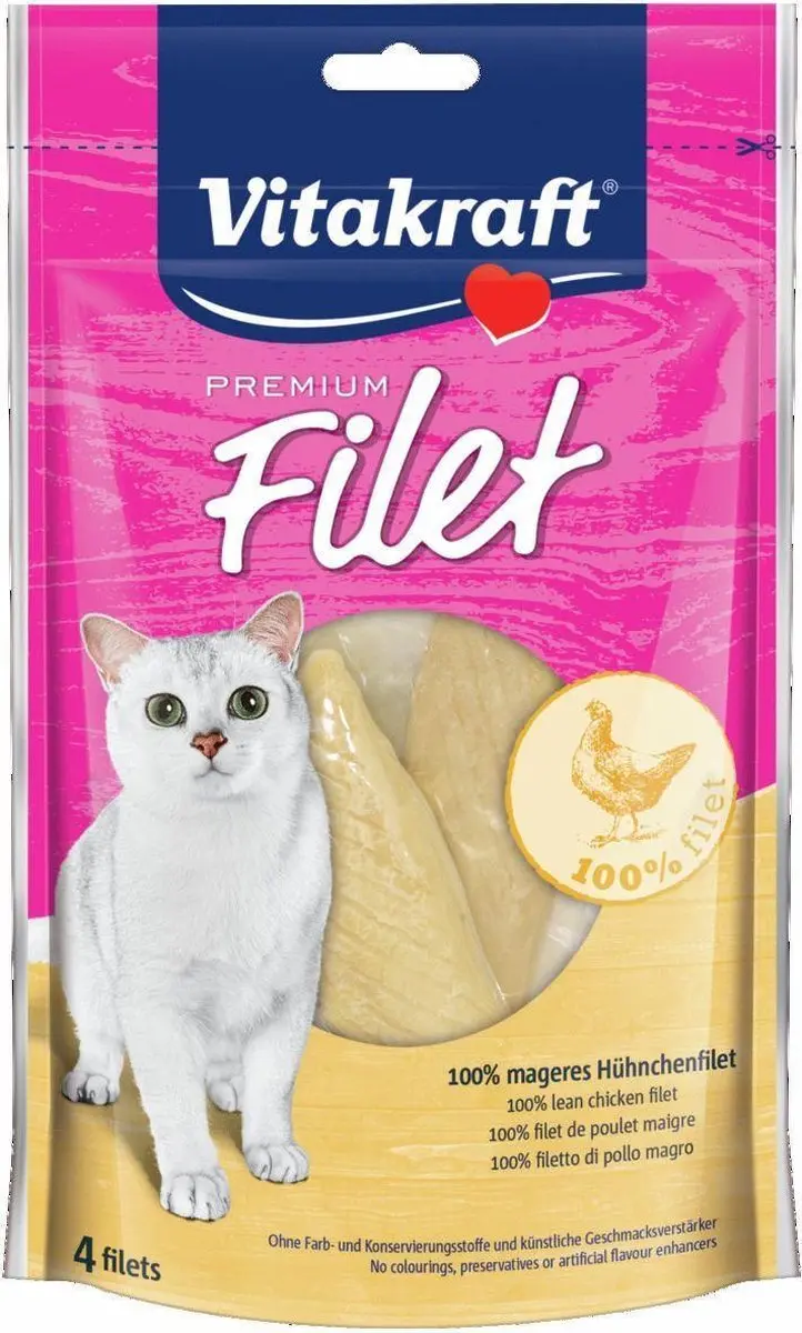 Vitakraft Premium Kip Filets Kattensnacks
