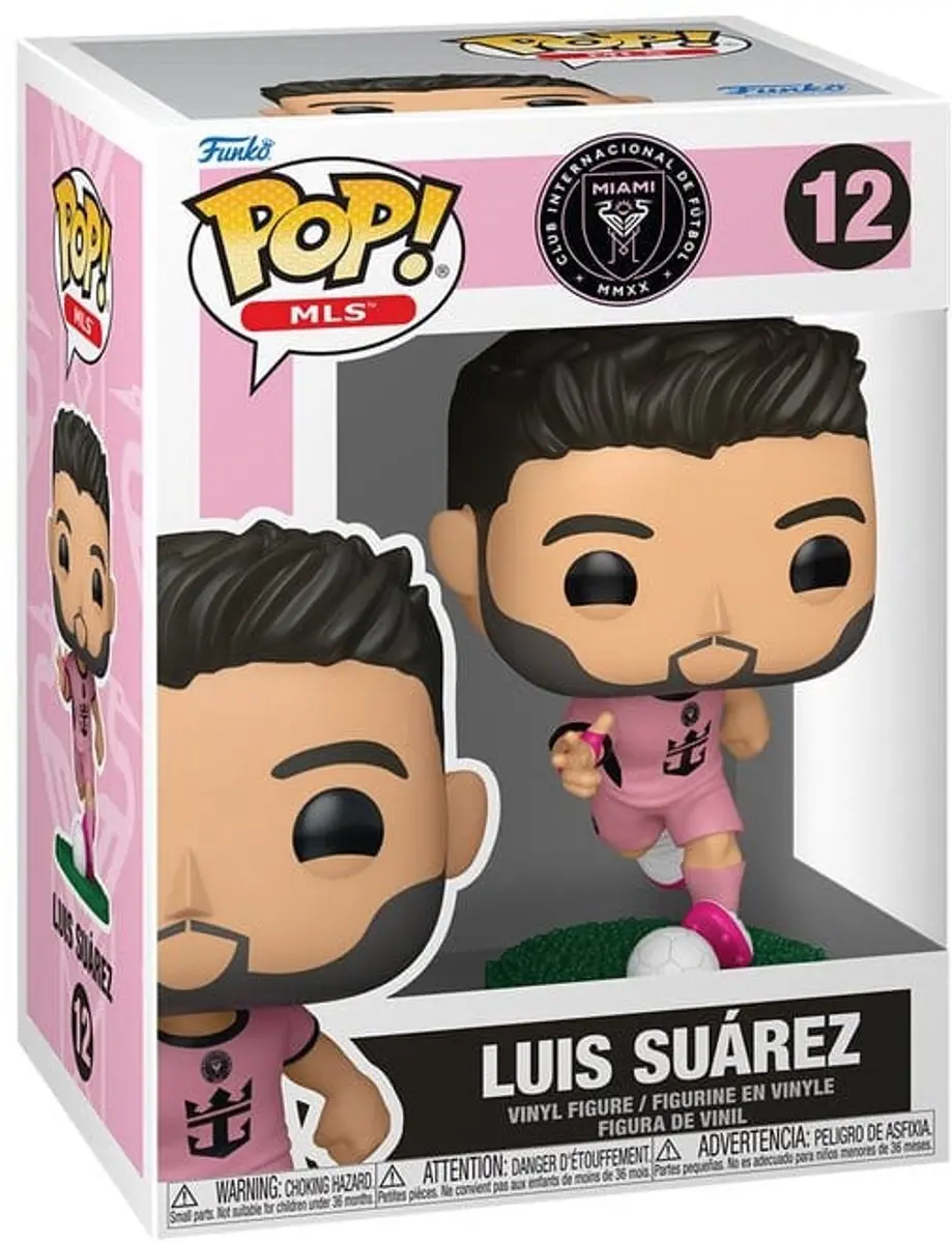Funko POP! MLS Luis Suárez Inter Miami CF - FK94701 - 9cm - Roze