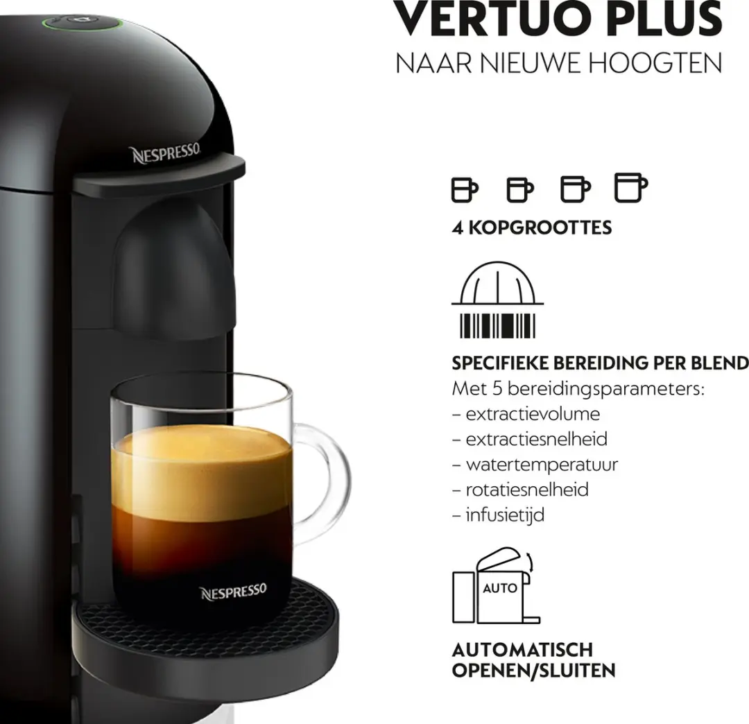 Krups Vertuo+ XN9038 Koffiezetapparaat - 1260W - Zwart