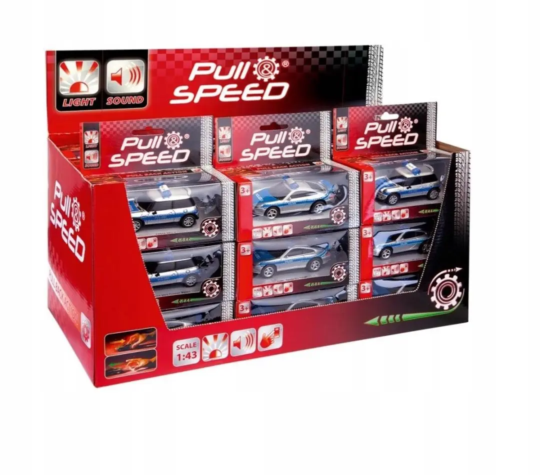 Carrera Pull&Speed Sound Police Auto