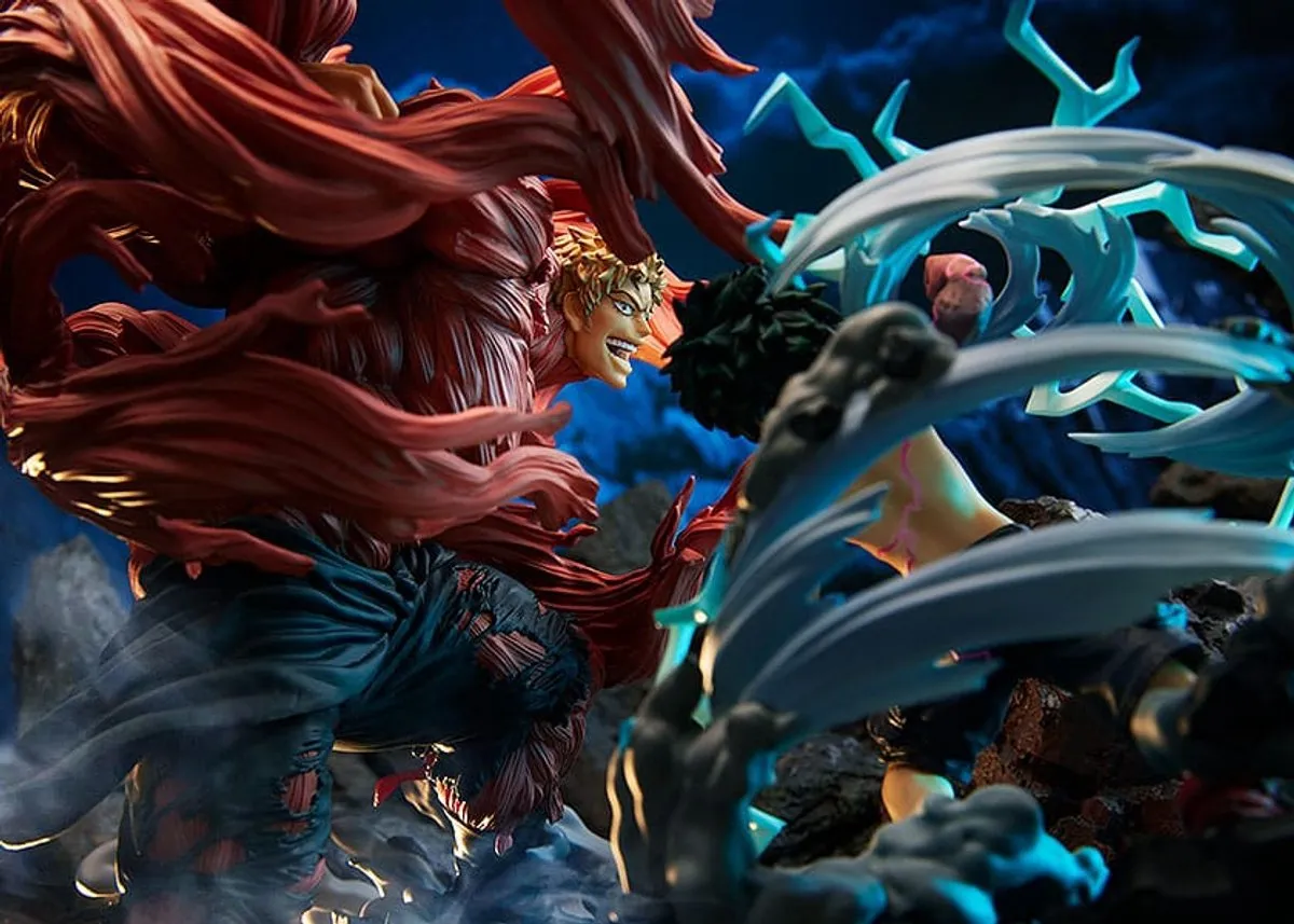 Tomy My Hero Academia Super Situation PVC Statue Izuku Midoriya vs. Muscular 30 cm Beeld