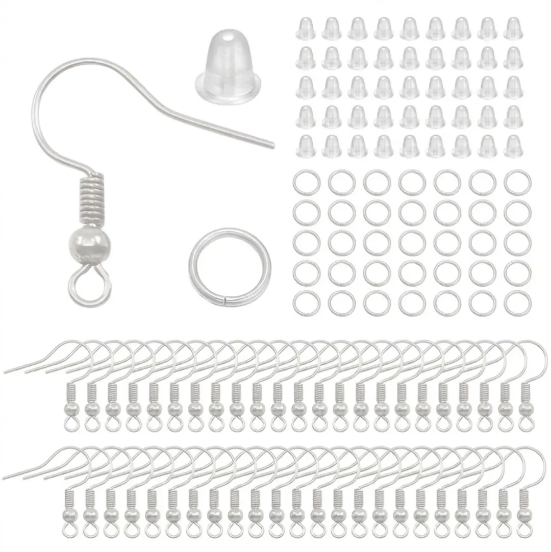 NUVEX Zilverkleurige Oorbellen DIY Set