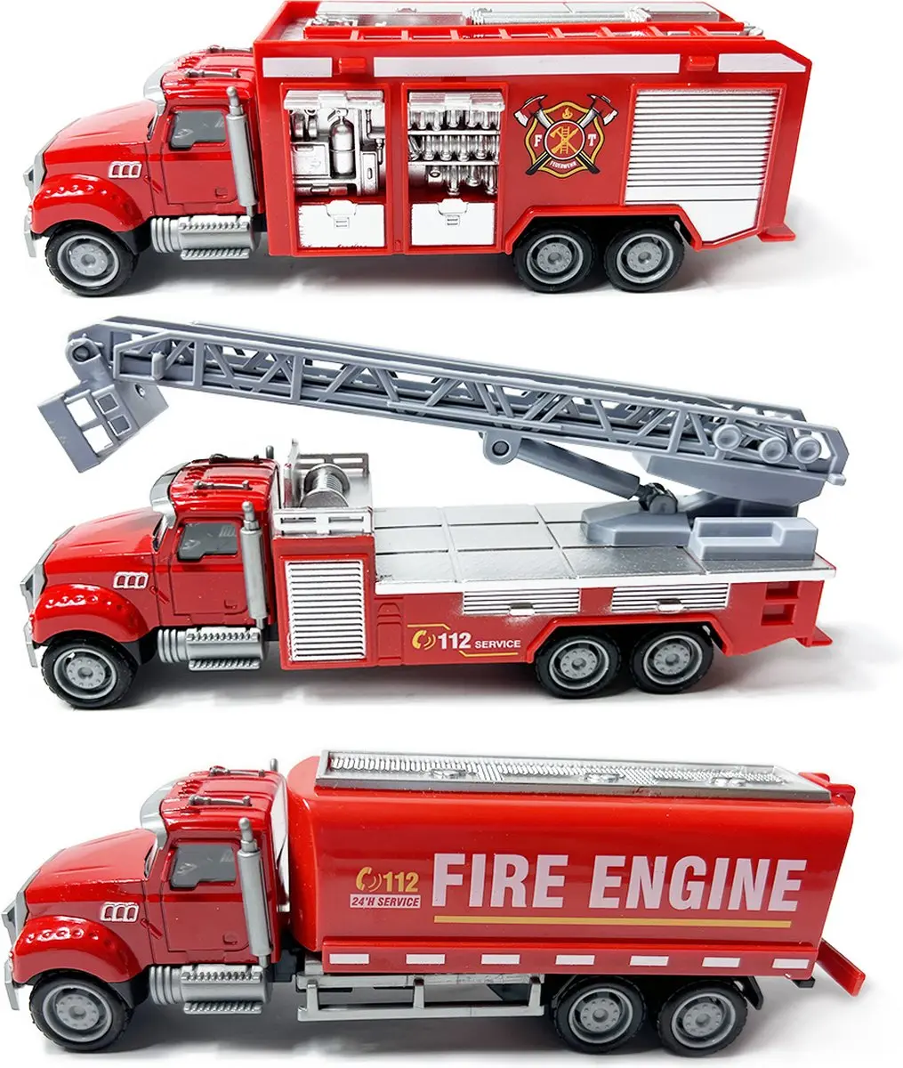 YJ Toys Brandweerwagen Set 3x