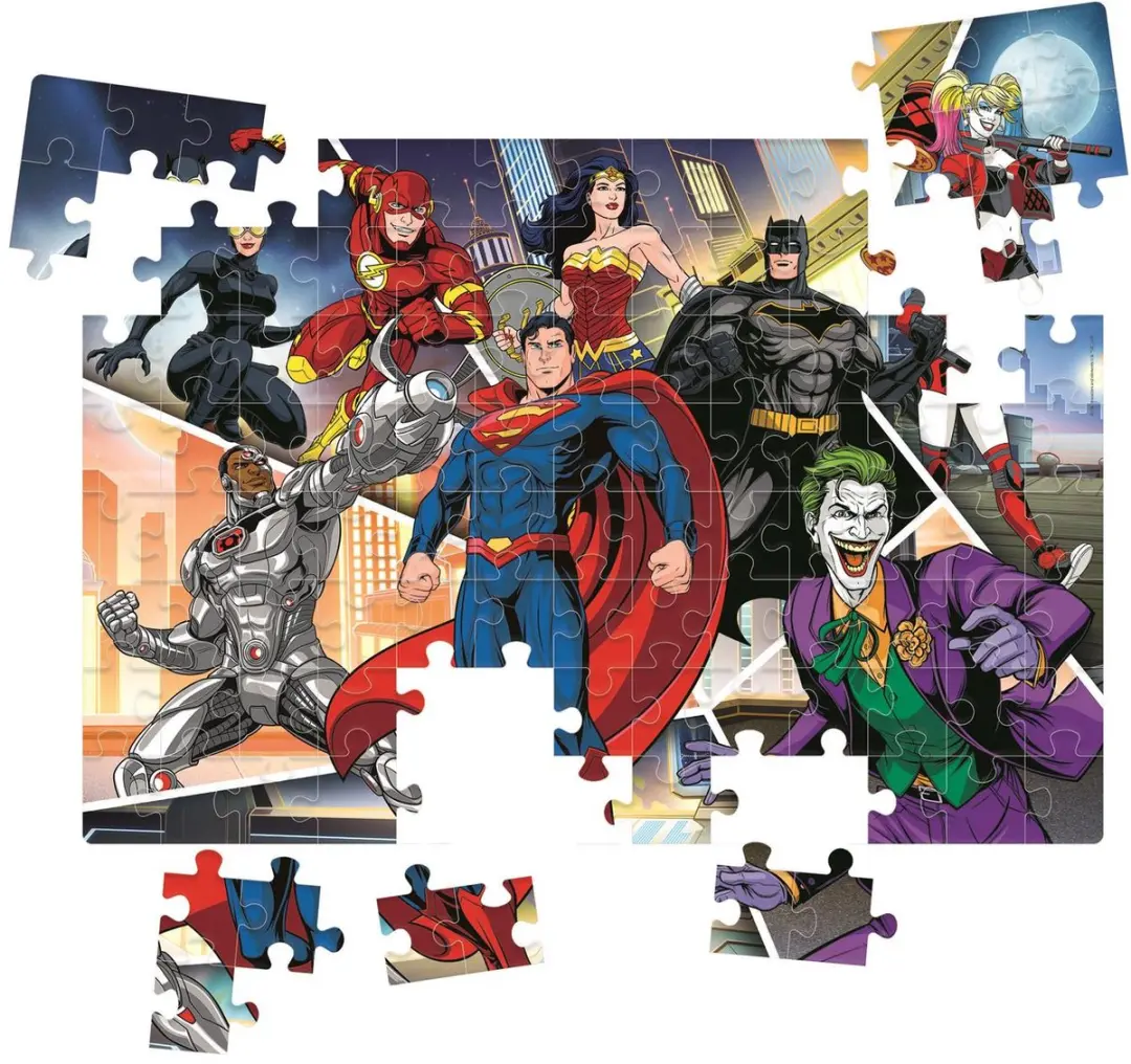 Clementoni DC Comics Kinderpuzzel 104 Stukjes
