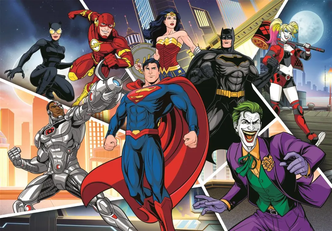 Clementoni DC Comics Kinderpuzzel 104 Stukjes