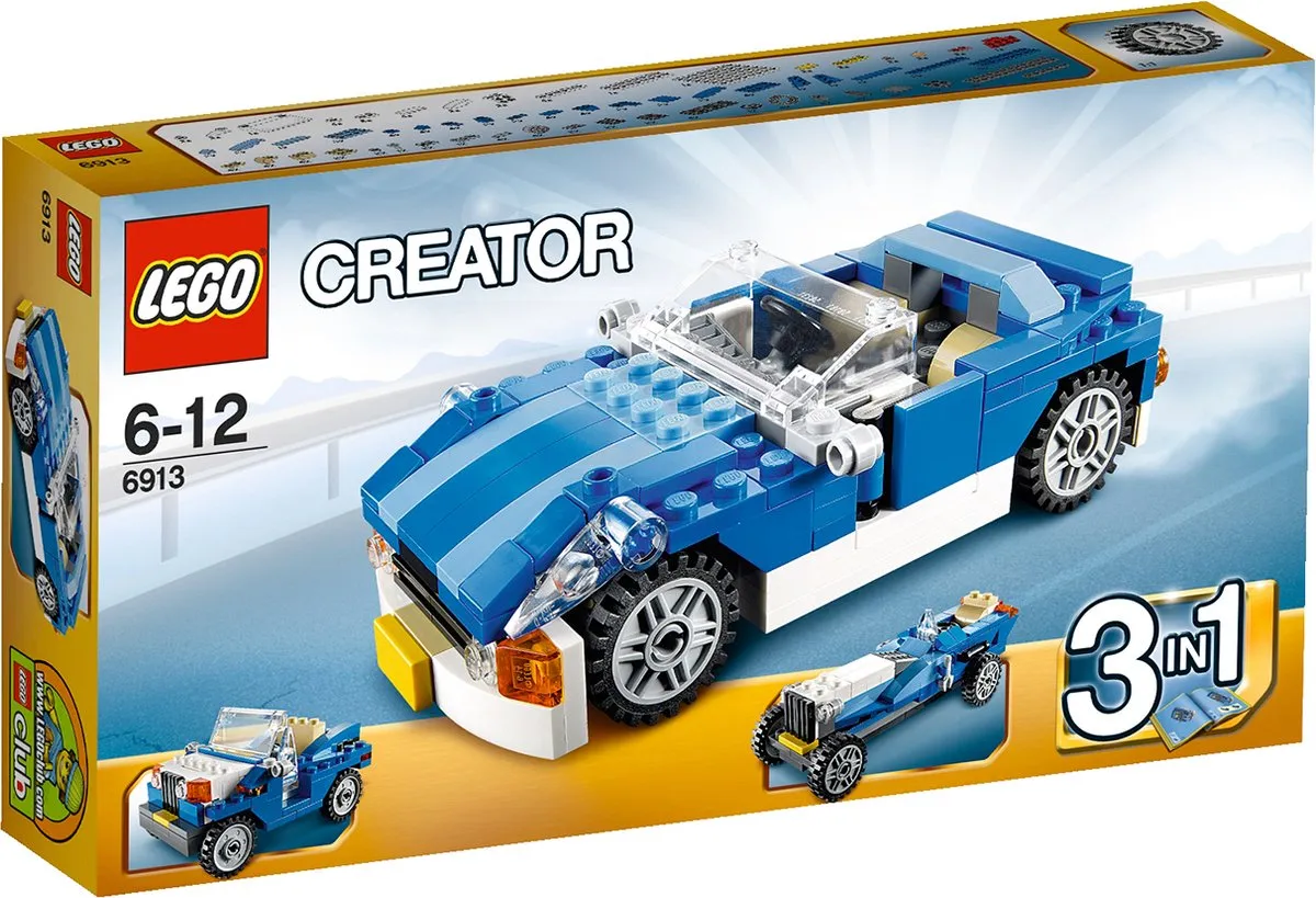 LEGO Creator Blauwe Sportwagen 6913