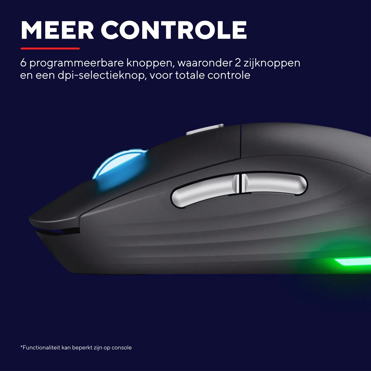 Trust GXT 926 Redex II Gaming-muis - 10.000 DPI - RGB - Zwart