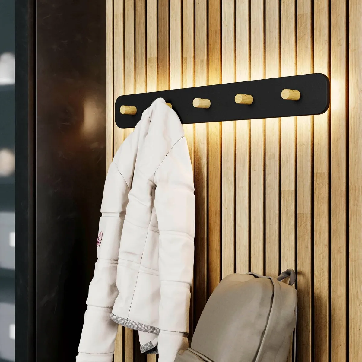 Eglo Civitate Kapstok met Lamp LED 76cm - Zwart - afbeelding 6 van 6