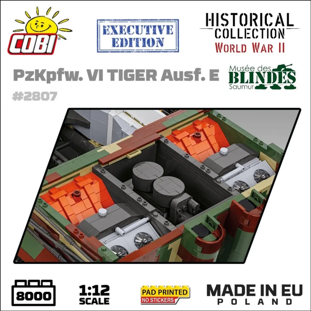 Cobi PzKpfw. VI Tiger Ausf. E 8000 Stenen - Meerkleurig