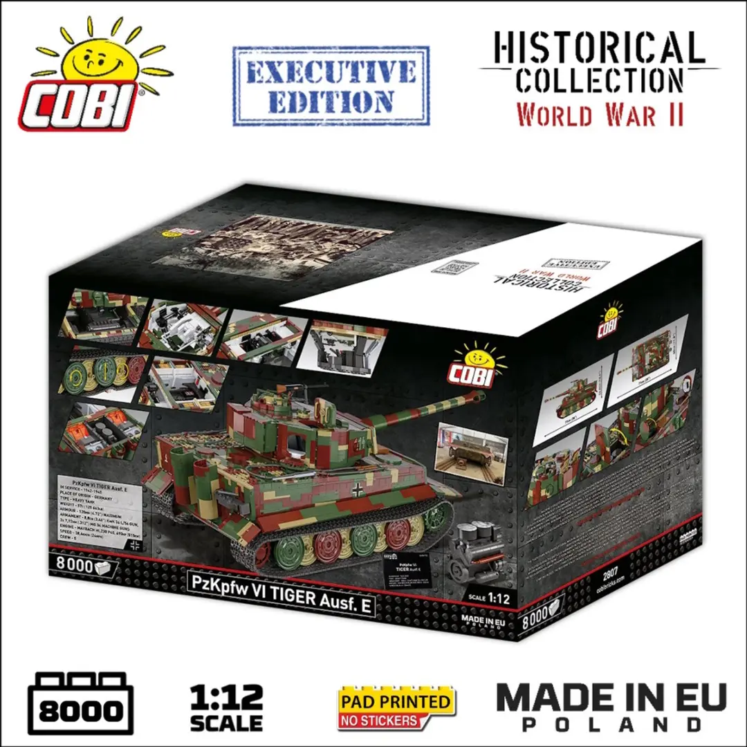 Cobi PzKpfw. VI Tiger Ausf. E 8000 Stenen - Meerkleurig